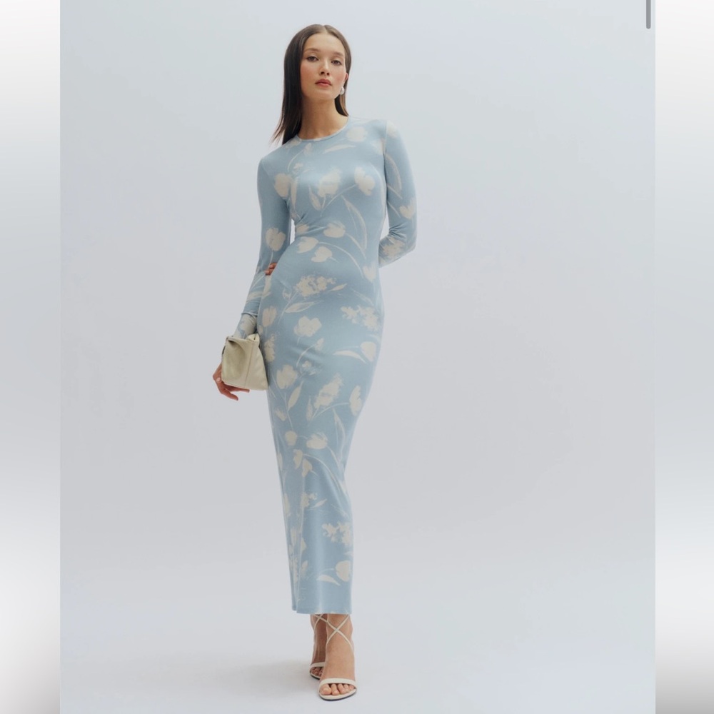 Reformation Tommie Knit Dress in Clarity